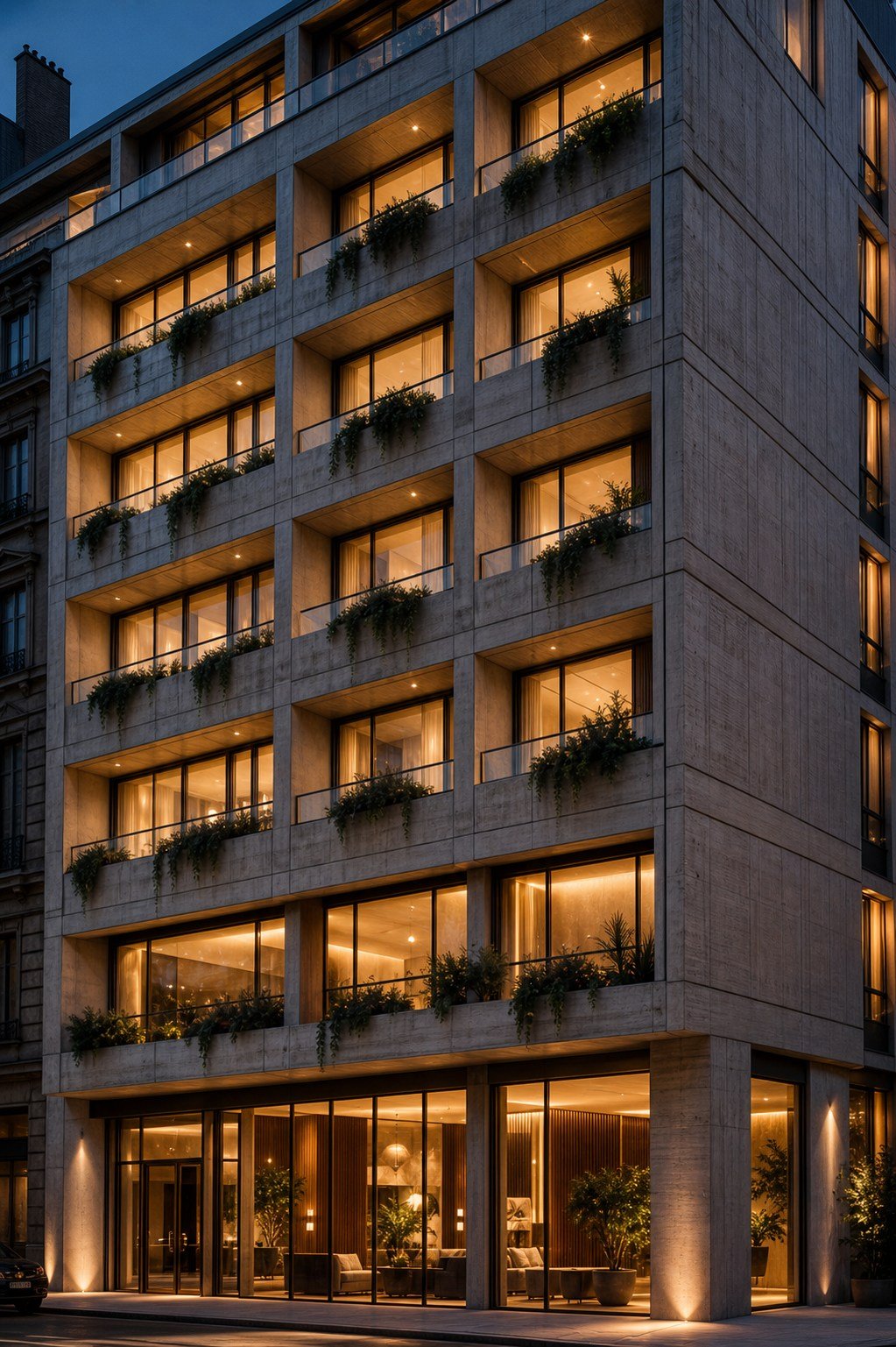 Stadthotel als Konzeptbild